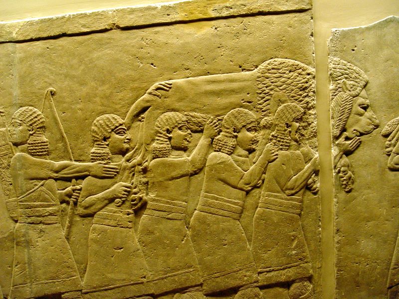 Part of the ancient Neo-Assyrian collection at the British Museum.
