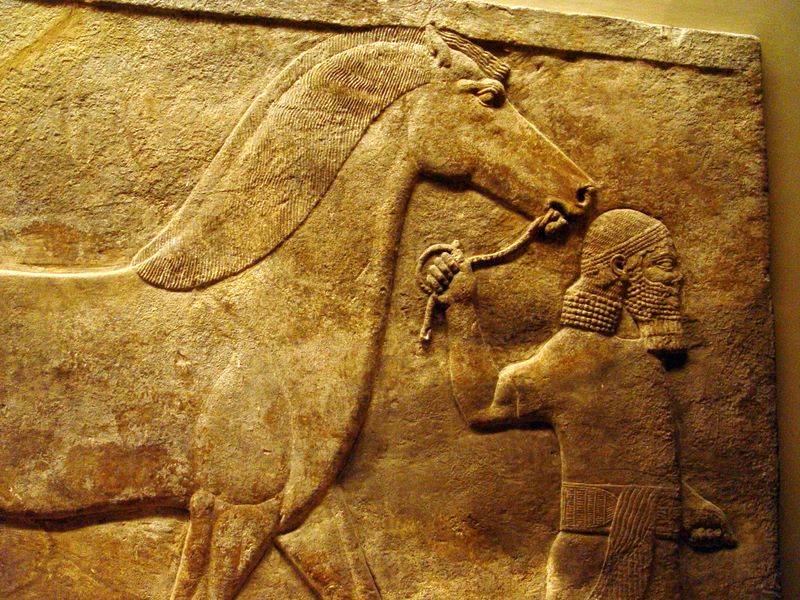 Part of the ancient Neo-Assyrian collection at the British Museum.