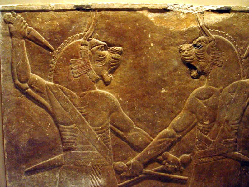 Part of the ancient Neo-Assyrian collection at the British Museum.