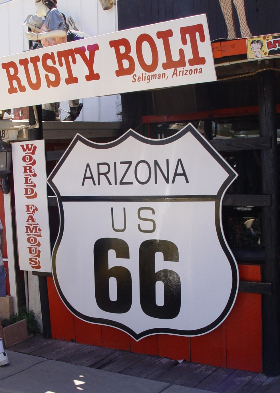 Highway 66, Seligman, Arizona, USA.