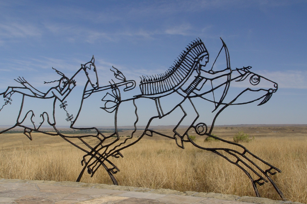 Memorial to the 
Lakota Indians at the Little Bighorn Battlefield site