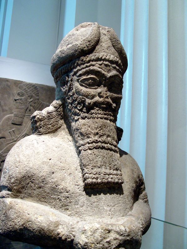 Ancient artifacts in the British Museum, London.