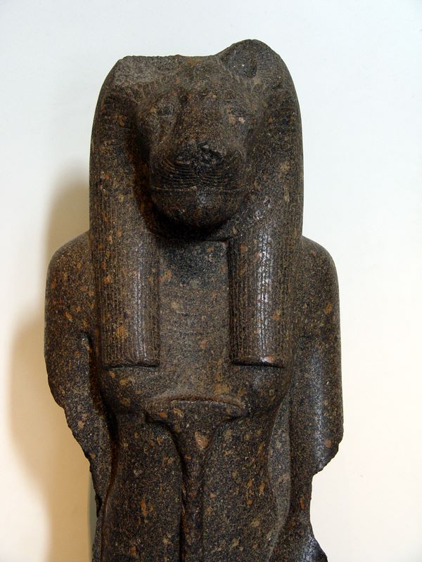 Ancient Egyptian artifacts in the British Museum, London.