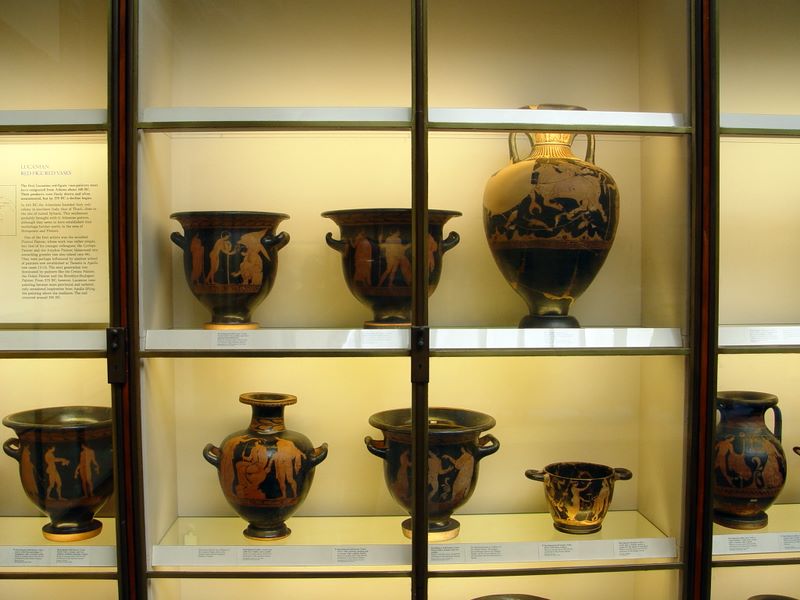 Ancient artifacts in the British Museum, London.