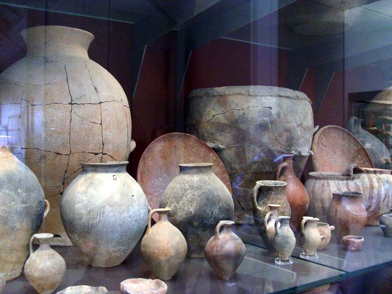 Ancient artifacts in the British Museum, London.