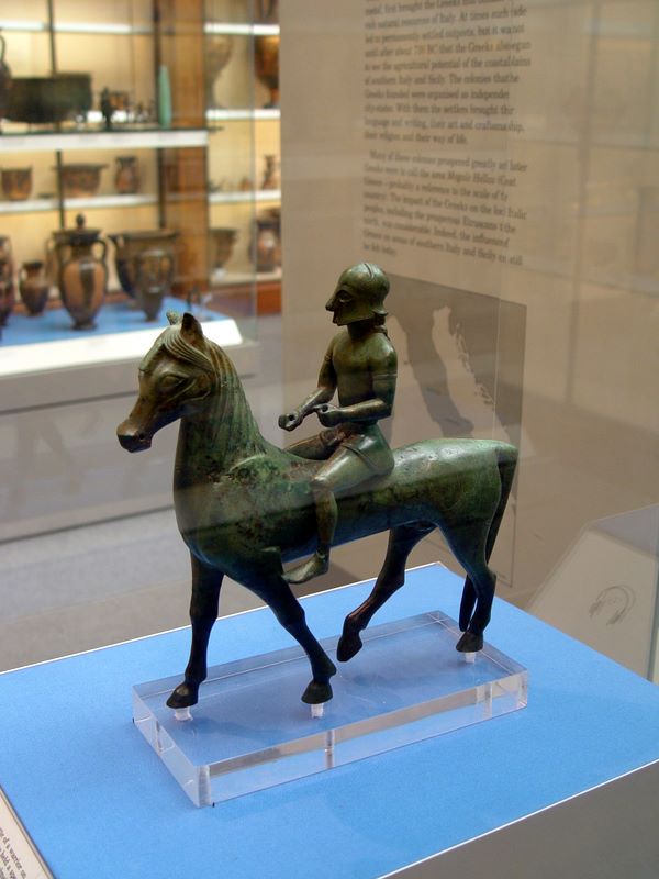 Ancient artifacts in the British Museum, London.