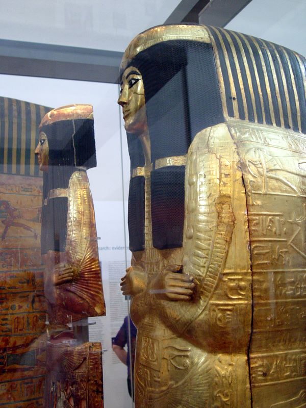 Ancient artifacts in the British Museum, London.